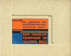 AGS kerstkaart 1933-1