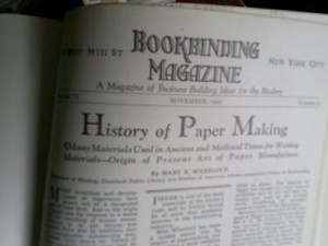 bookbinding magazine history