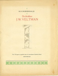 de drukker j.w.veltman 1948-1