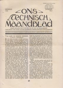 ons technisch maandblad september 1929-1
